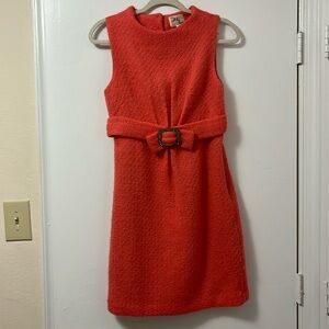 Tweed belted dress